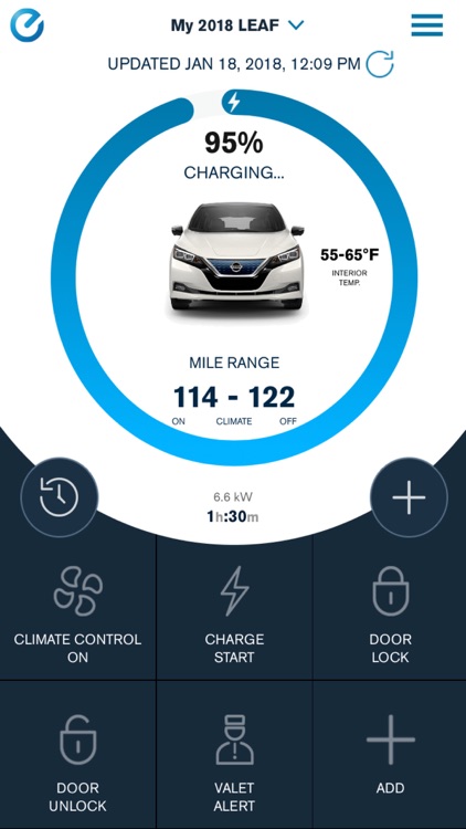 Nissan Connect Services App. 